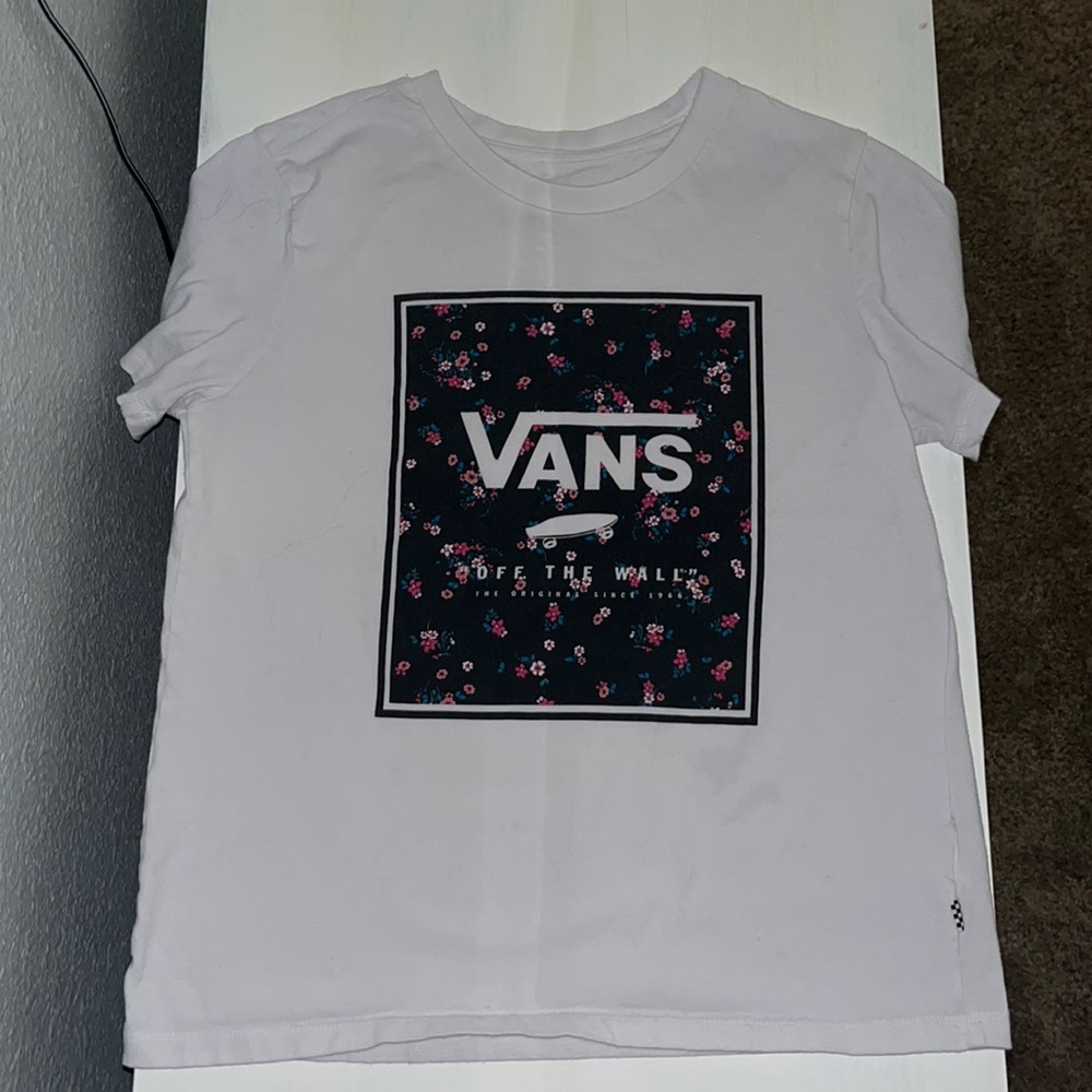 White Vans shirt